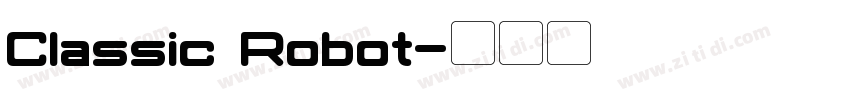 Classic Robot字体转换